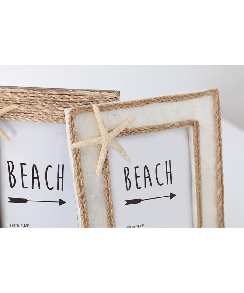 カピス貝＆アバカのスターフィッシュフォトフレーム カピス