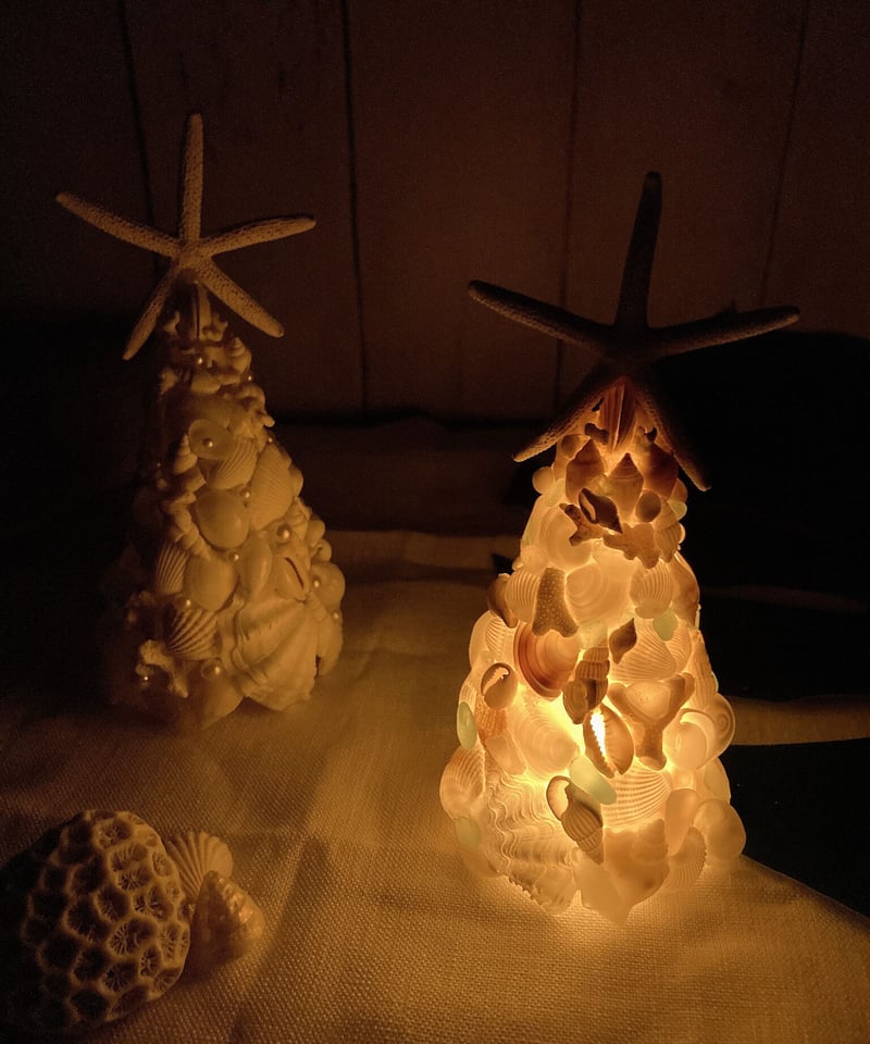 シェルツリーランプS（ シーグラス） SHELOOMオリジナル