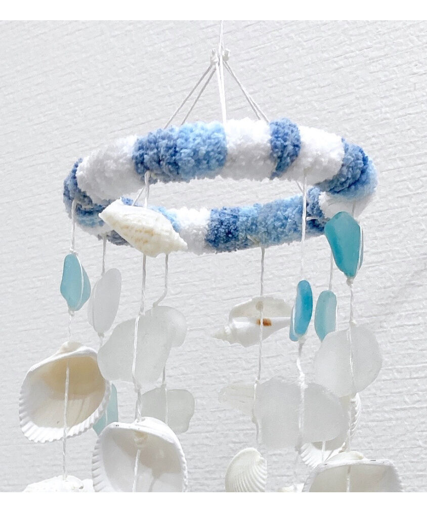 シェルMIX＆シーグラス ウィンドチャイム SHELOOMオリジナル