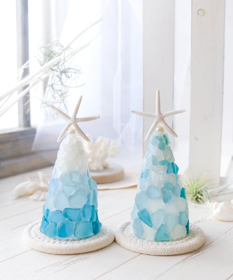 シーグラスツリーランプ / グラデーション SHELOOMオリジナル