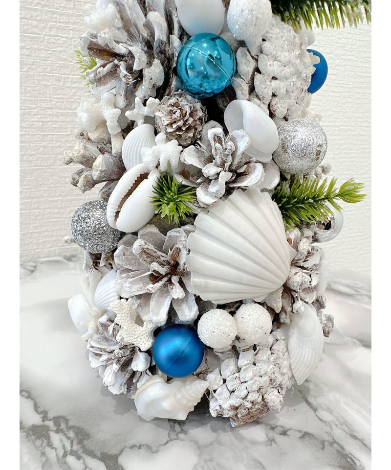 リアルマリン❤イルカちゃんと星砂ビーチの貝殻スクエアのヘアゴム♡