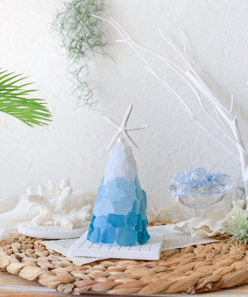 シーグラスツリーランプ / グラデーション SHELOOMオリジナル