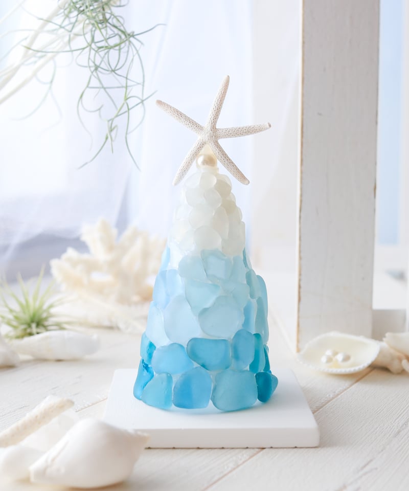 シーグラスツリーランプ / グラデーション SHELOOMオリジナル