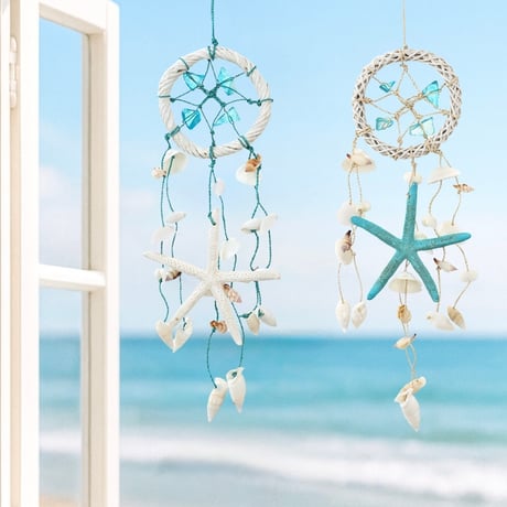 海を感じる硝子のツリー ＆シェルリース二点セット 海を感じる硝子のツリー ＆シェルリース二点セット 海を感じる硝子