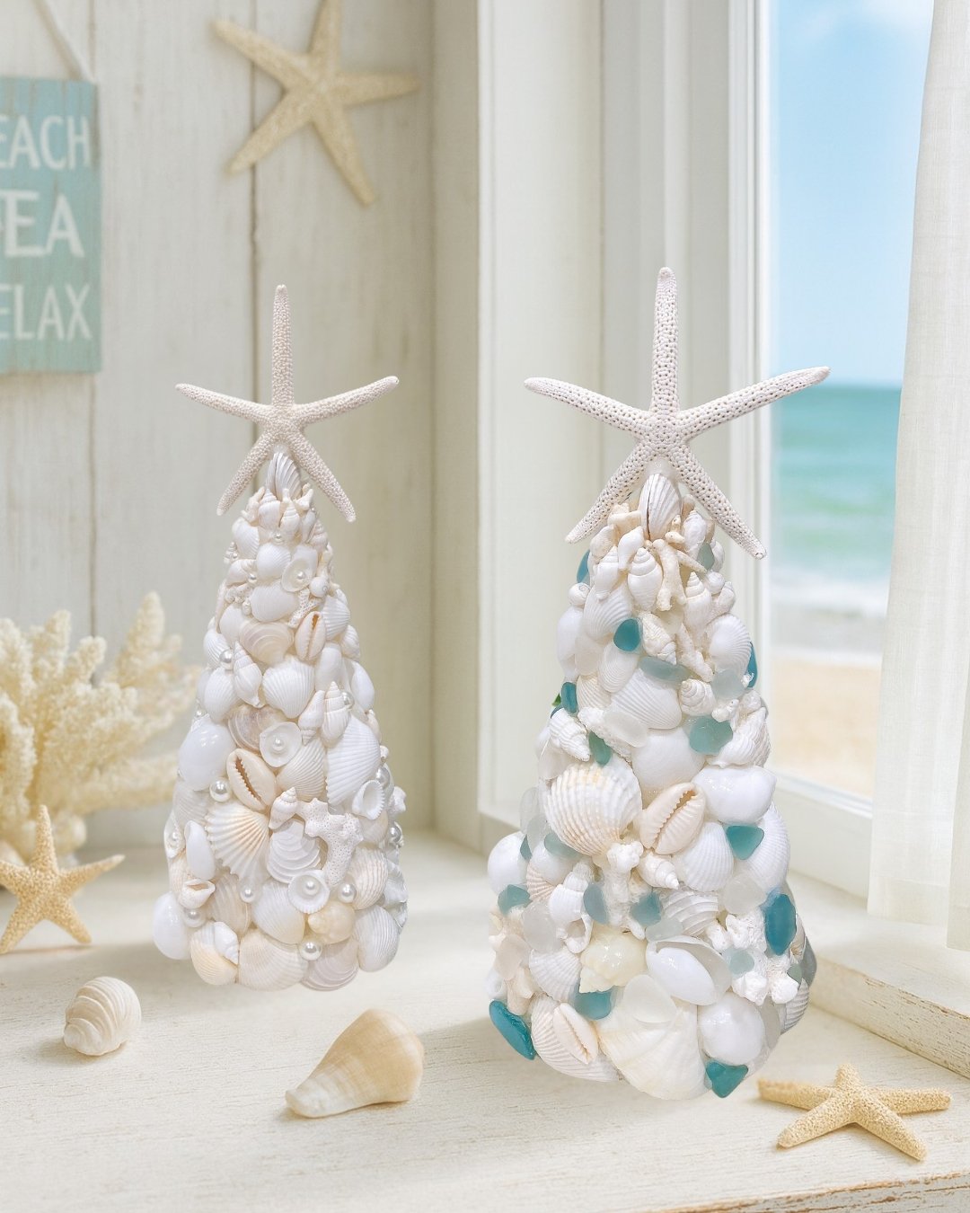 シェルツリーランプM（シーグラス） SHELOOMオリジナル | SHELOOM