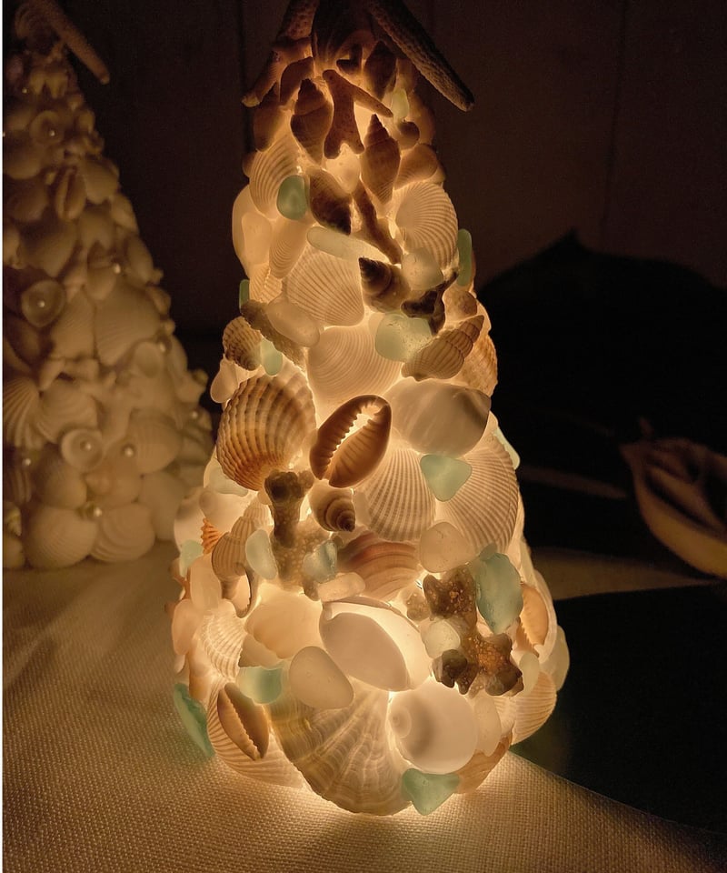 シェルツリーランプM（シーグラス） SHELOOMオリジナル | SHELOOM