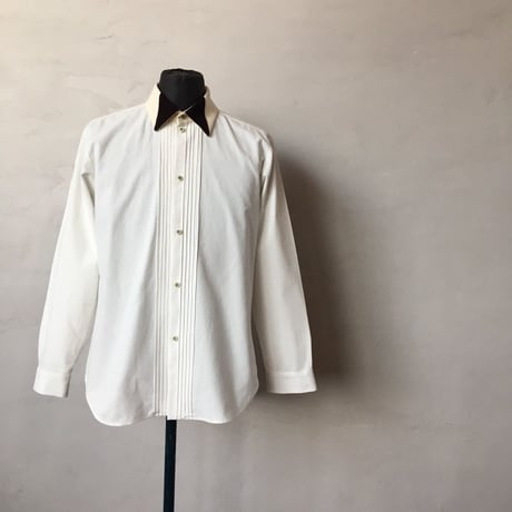 Bow tie colour shirt 　type:ling sleeve【ちょうネクタイシャツ】