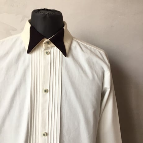 Bow tie colour shirt 　type:ling sleeve【ちょうネクタイシャツ】