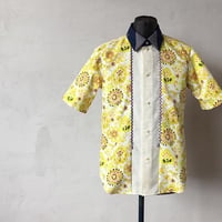 Bow tie colour shirt 　Type:イエローフラワー【ちょうネクタイシャツ】