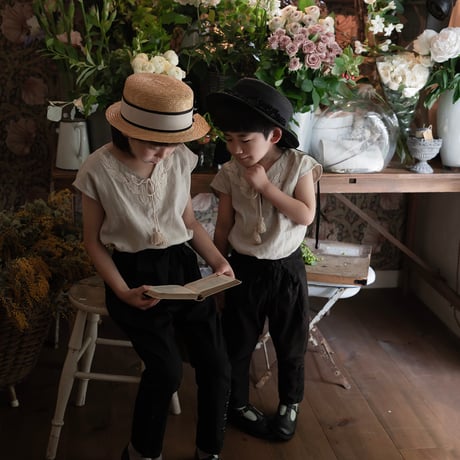 plume lace フレンチブラウス＋ニッカーボッカー