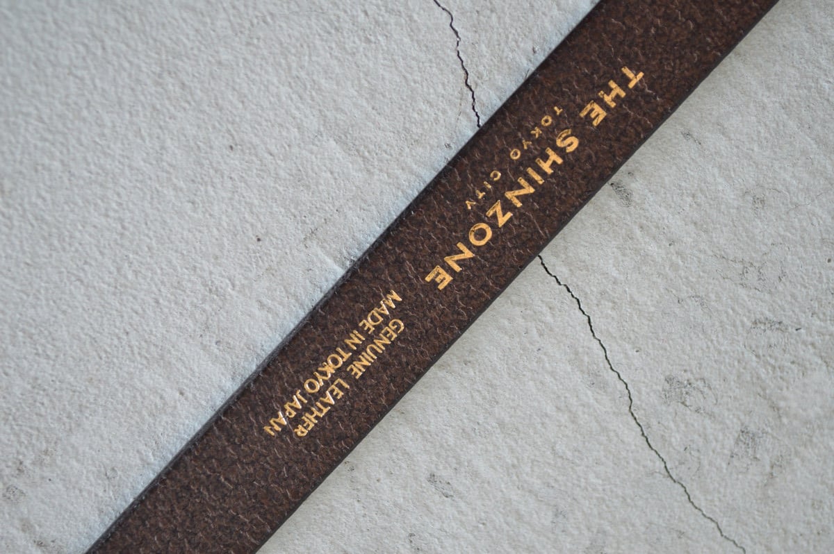 THE SHINZONE ザシンゾーン スレンダーレザーベルト ブラウン Shinzone（シンゾーン）】SLENDER LEATHER BELT ベルト