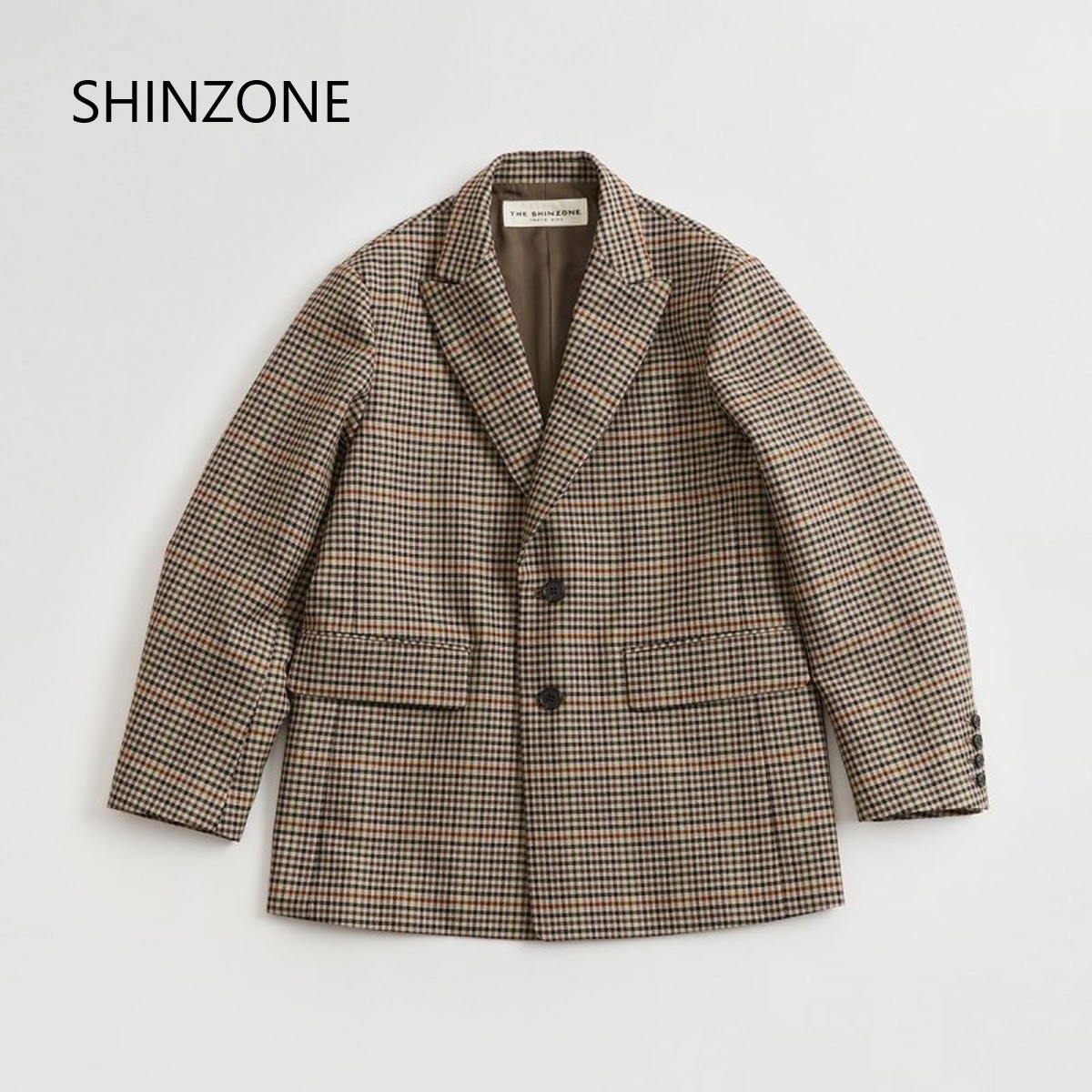 ありTHE SHINZONE PLAID CHECK JACKET クリーニング済