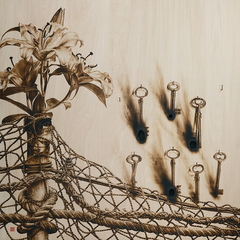 額入りの百合の花です。お気に入りの作品 746b0484a8969a7ea2f28a54c979ff