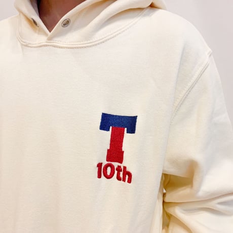 T 10th KIDS FOODIE [NATURAL / 刺繍]