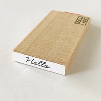 ほそじメッセージ短 Hello (cursive) [こんにちは (筆記体)]