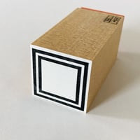 ワク四角　ボーダー [frame square: border]