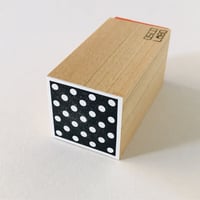 四角　ドット白 [square: dot white]