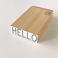 ブロックメッセージ　HELLO [block message: こんにちは]
