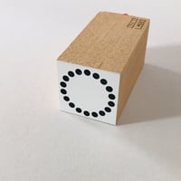 ワク丸　水玉 [frame circle: dot]