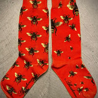 Bee socks rouge