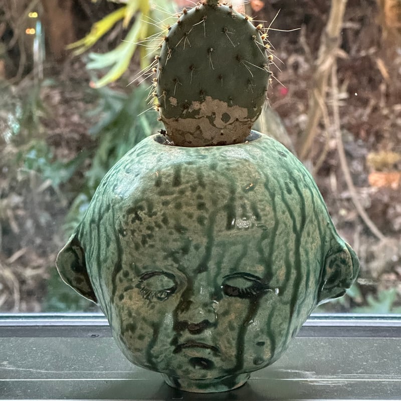 チョコ花瓶・フラワーベースと食器セット、お洋服 フラワー什器 ハンドメイドプリントフラワーベース-7(2個