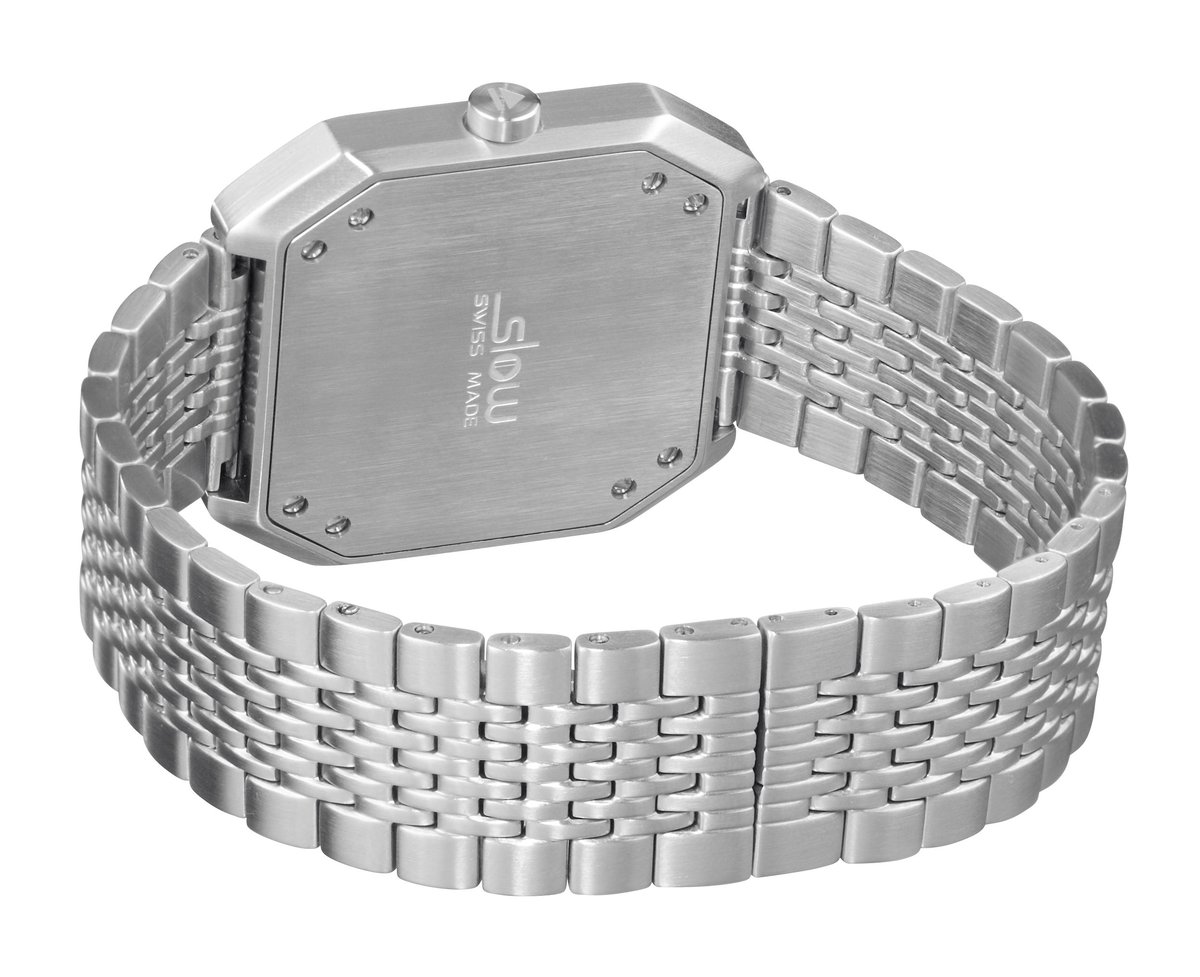 Slow Jo 01 スイス製 オールシルバー 腕時計 レア 美 品 箱付き Slow Jo 01 スイス製 オールシルバー 腕時計 レア 美 品 箱付き - メルカリ