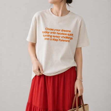 フロッキーロゴ半袖Tシャツ　F size
