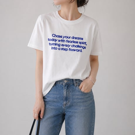 フロッキーロゴ半袖Tシャツ　F size