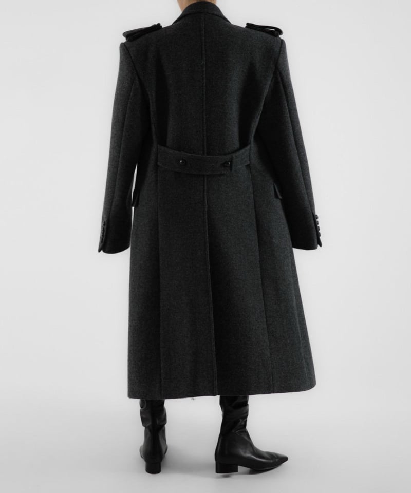 D&G ラムスキン×ウール 切替デザインコート ヘリボーン サイズ38 黒 D&G ラムスキン×ウール 切替デザインコート ヘリボーン サイズ38 黒