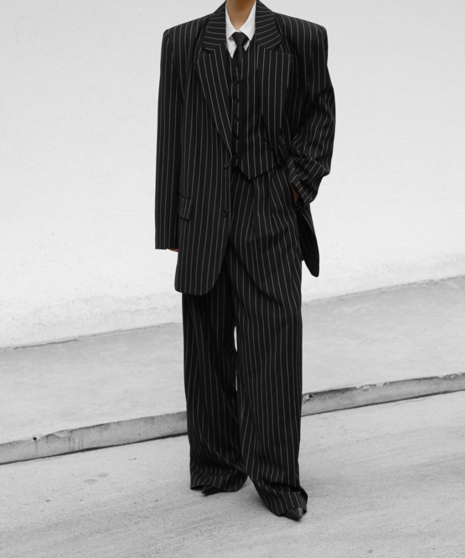 ernest w baker 21ss ピンストライプスーツ セットアップ スーツ - スーツ