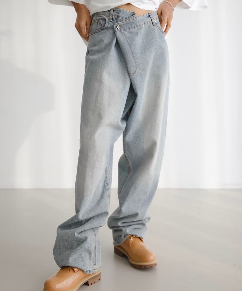 ラップディテールワイドデニム | ESSENTIALs