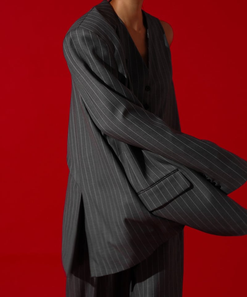 DRESSEDUNDRESSED 2020AW ピンストライプセットアップ ワイド DRESSEDUNDRESSED 2020AW ピンストライプセットアップ ワイド