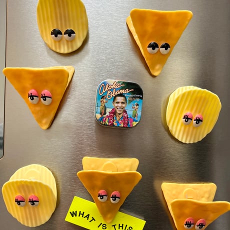 chips clip magnet -woman-