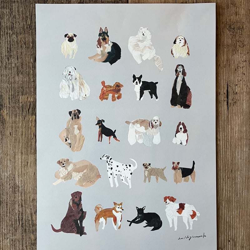 ちぎらまりこさん　原画　作家さん　貼り絵　　切り絵　ハンドメイドイラスト　黒猫 ちぎらまりこさん 原画 作家さん 貼り絵 切り絵 ハンドメイドイラスト