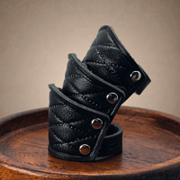Leather Aemour Ring ”Lattice"