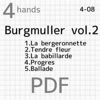 Burgmüller for two pianists vol.2【4hands 1piano】