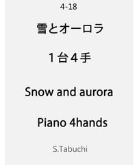 Snow and Aurora【4hands 1piano】