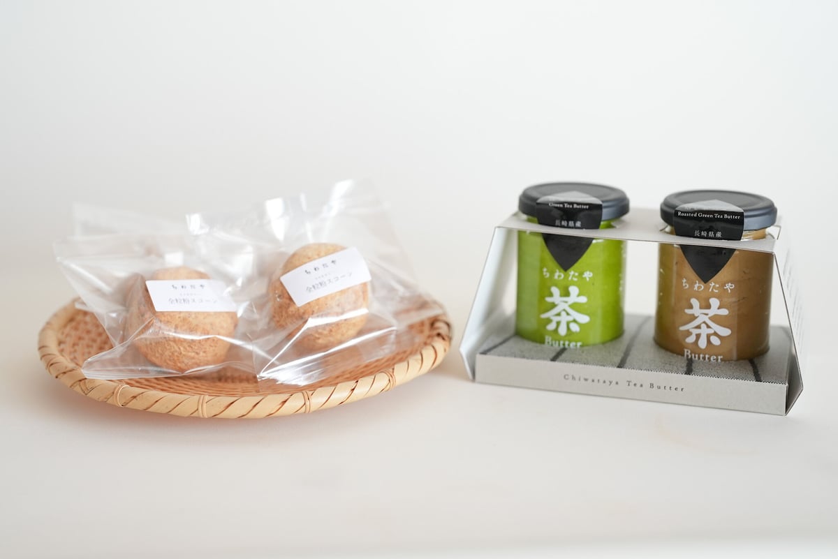 たべちやお ちわたや茶バター＆全粒粉スコーンのセット(箱無し） | ちわたや