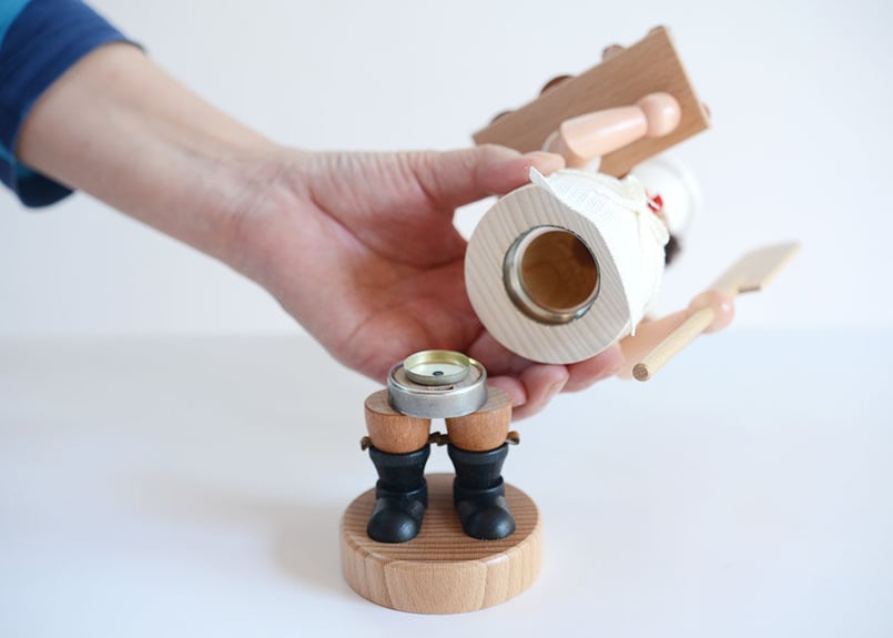 アトリエニキティキ   ドイツ　煙だし人形　パン焼職人　新作 アトリエニキティキ ドイツ 煙だし人形 パン焼職人 新作