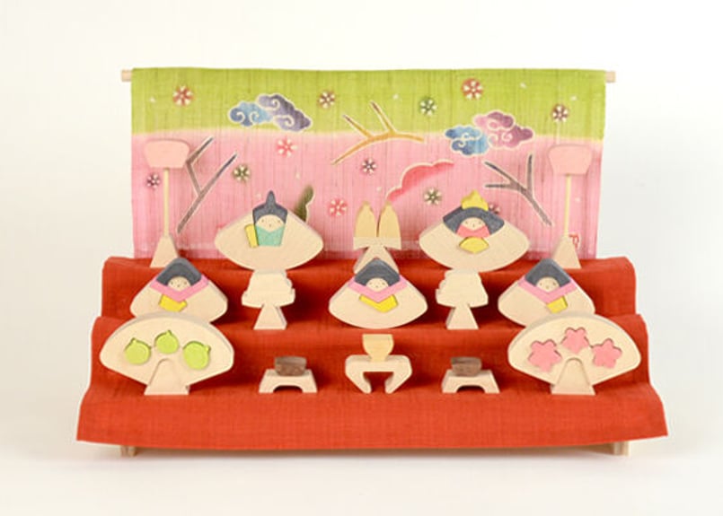 小黒三郎 円びな三段飾り・特製垂幕 遊プラン