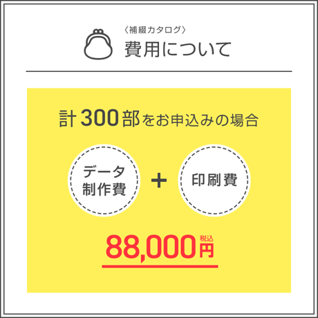 補綴カタログ＜組み合わせ自由合計300部＞（データ制作+印刷費用込）