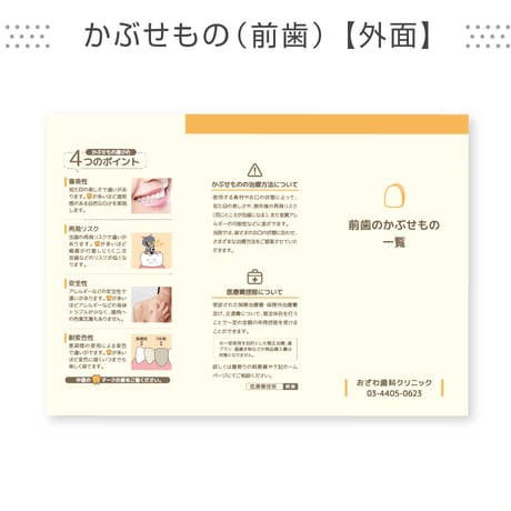 補綴カタログ＜組み合わせ自由合計900部＞（データ制作+印刷費用込）