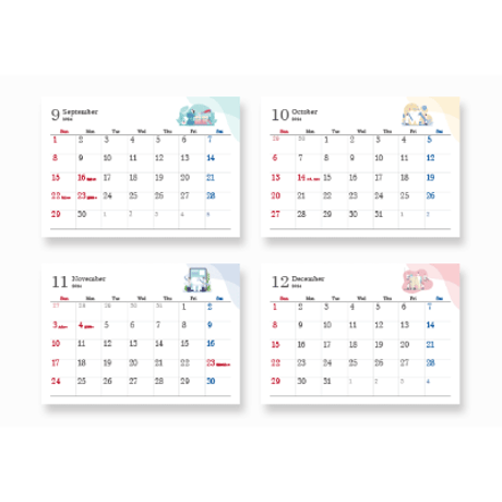 2024年版カレンダー〈シンプル〉