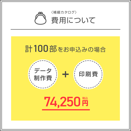 補綴カタログ＜100部＞（データ制作+印刷費用込）