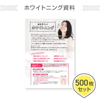 ホワイトニングポスター用A4資料＜500枚セット＞