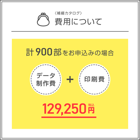 補綴カタログ＜組み合わせ自由合計900部＞（データ制作+印刷費用込）