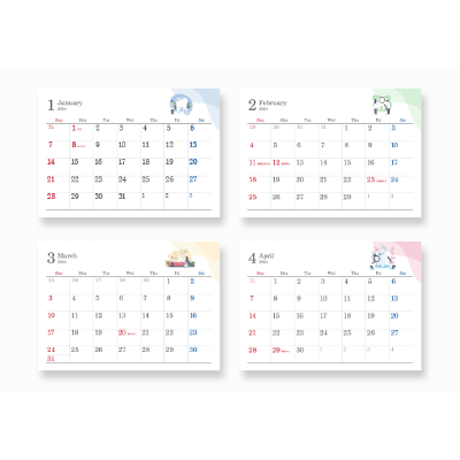 2024年版カレンダー〈シンプル〉