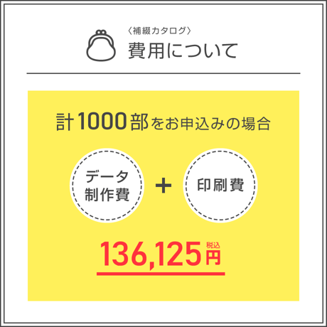補綴カタログ＜組み合わせ自由合計1000部＞（データ制作+印刷費用込）