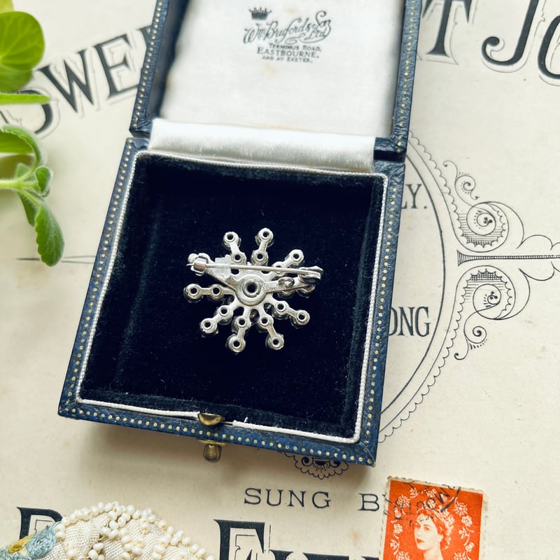 ○ab-427/アイリスガラスの星のブローチ | PISKEY -イギリスのふるい