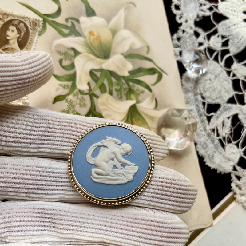 ○ab-478/ウェッジウッド シルバー×ジャスパー ケース入り天使の